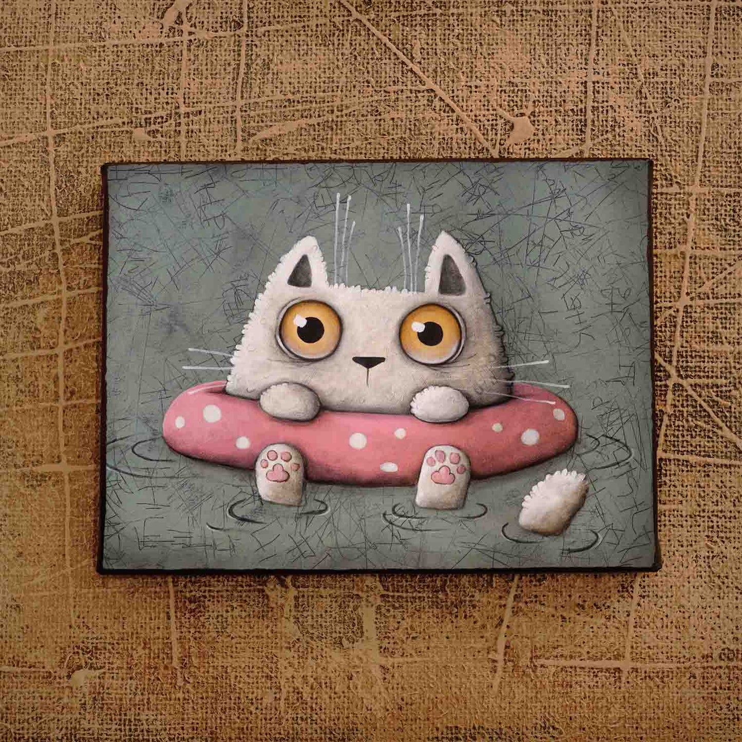 Swimming Cat